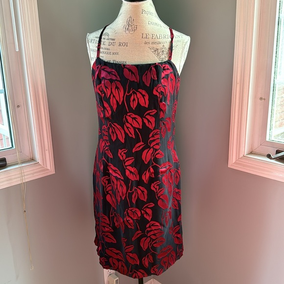 Vintage Adele Palmer 2 piece  satin appliqués dress and top NWT size medium - Picture 6 of 12